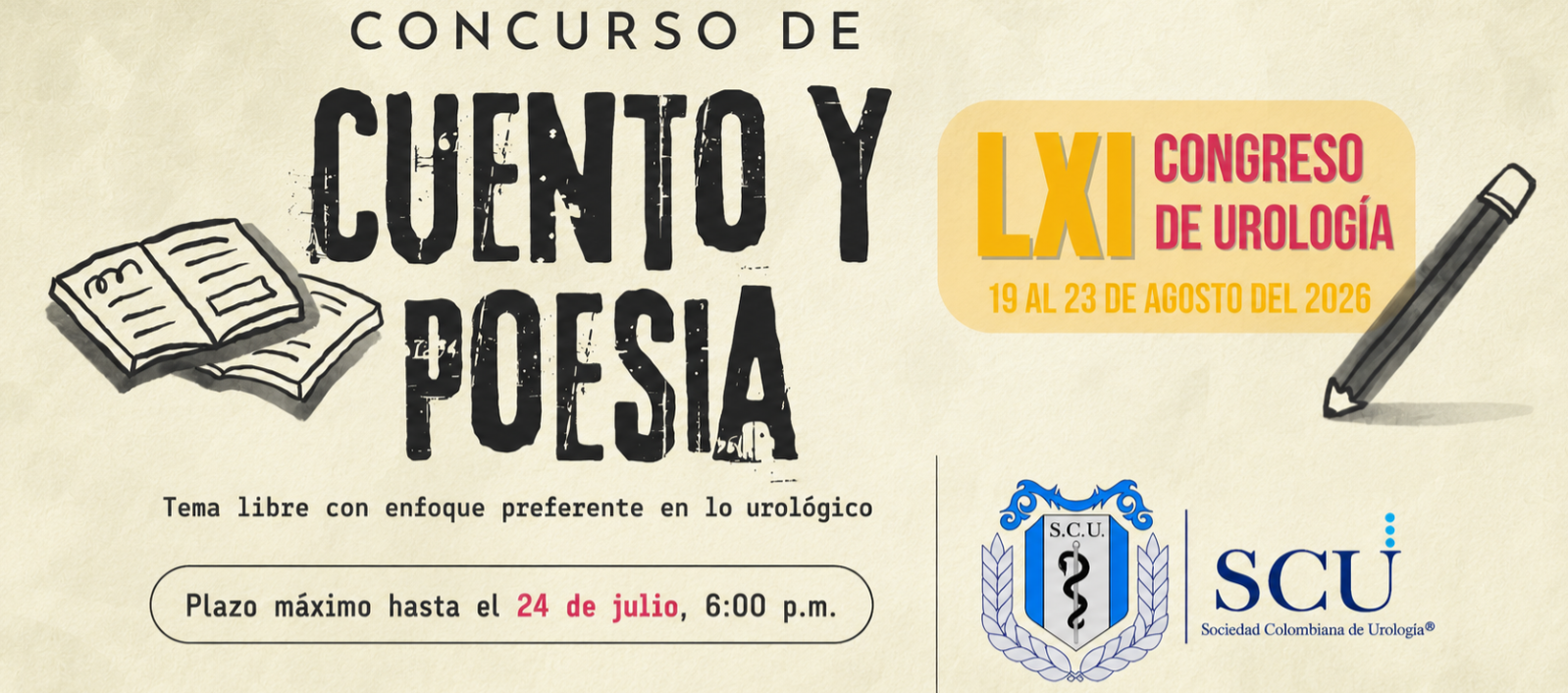 Concurso de Cuento y Poesía — LXI Congreso de Urología SCU 2026