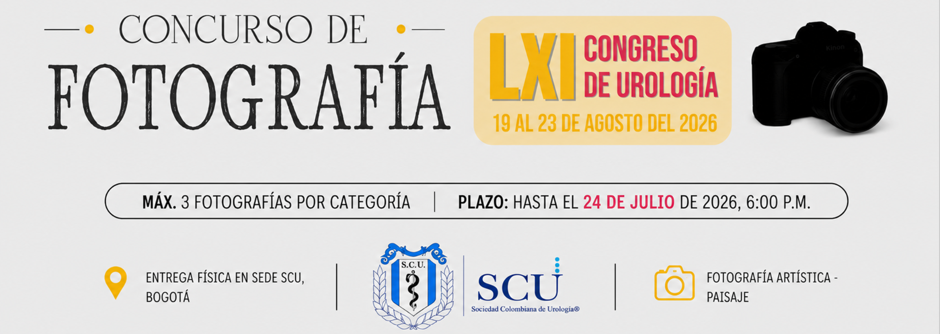Concurso de Fotografía — LXI Congreso de Urología SCU 2026